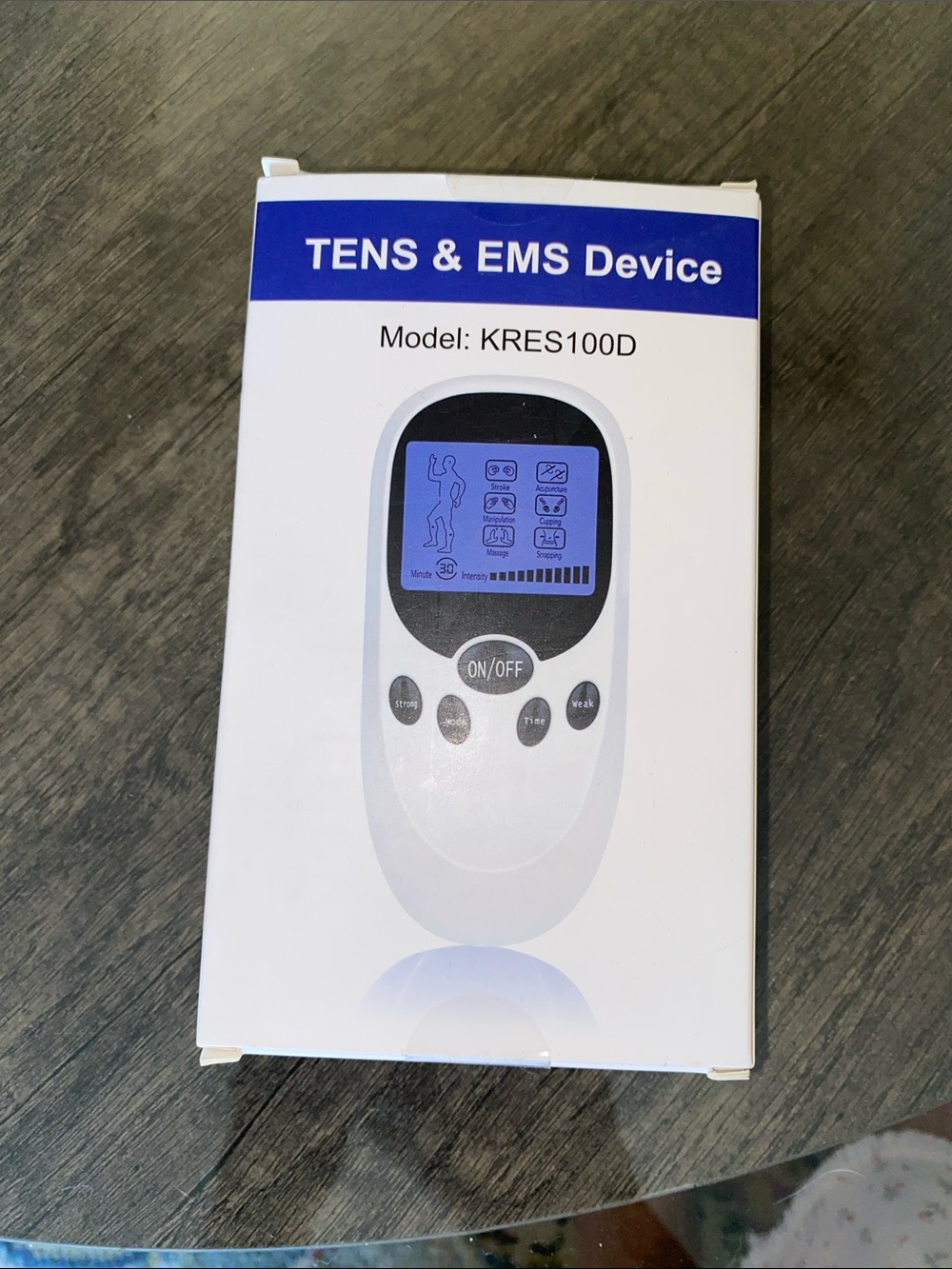 100D TENS & EMS Device - White